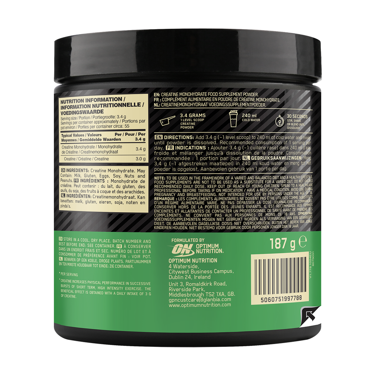 Optimum Nutrition Micronised Creatine Powder - Product view 4