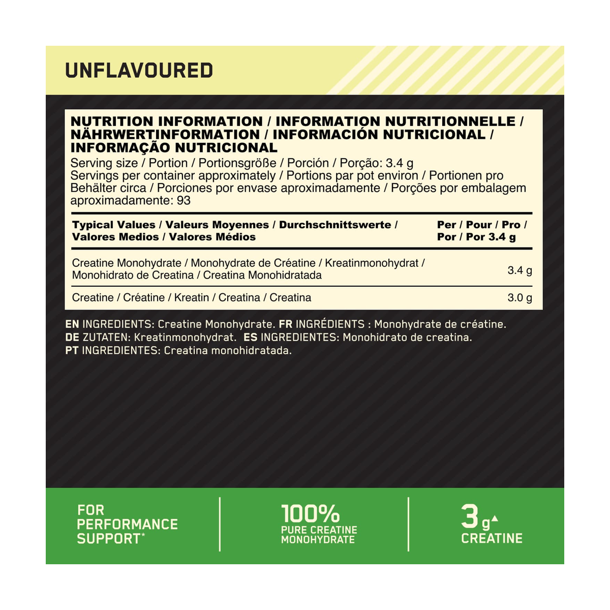 Optimum Nutrition Micronised Creatine Powder - Product view 5