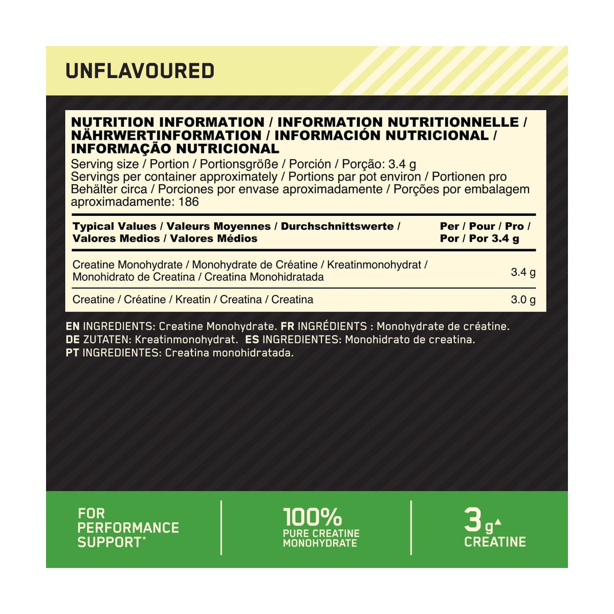 Optimum Nutrition Micronised Creatine Powder - Product view 6