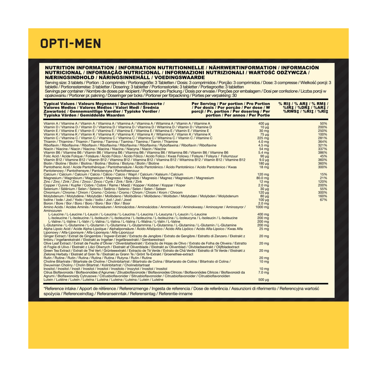Optimum Nutrition Opti-Men - Produktansicht 3