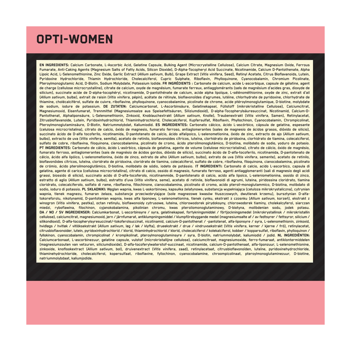 Optimum Nutrition Opti-Women - Produktansicht 3