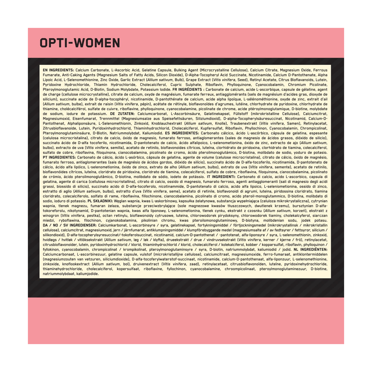 Optimum Nutrition Opti-Women - Produktansicht 4