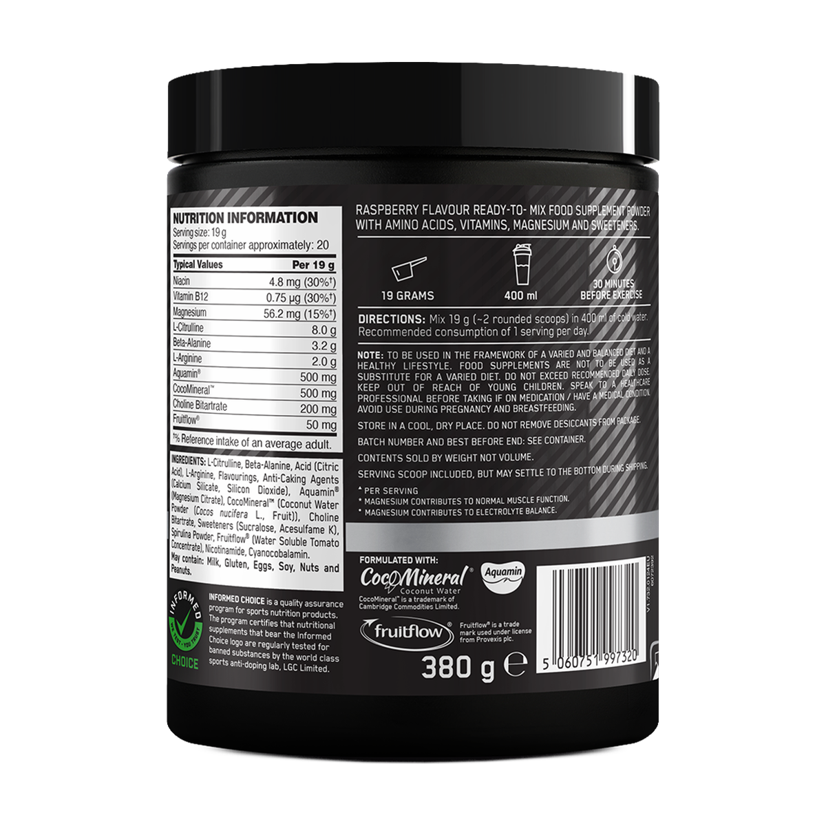 Optimum Nutrition Platinum Pump Pre-workout - Product view 4