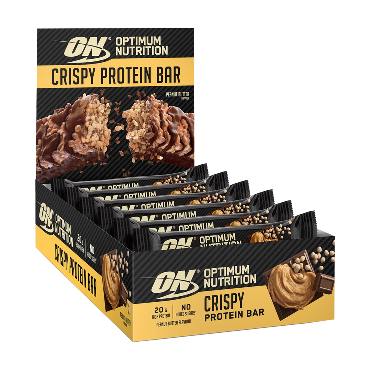 Optimum Nutrition Protein Crisp Bar - 10 x 65 g
