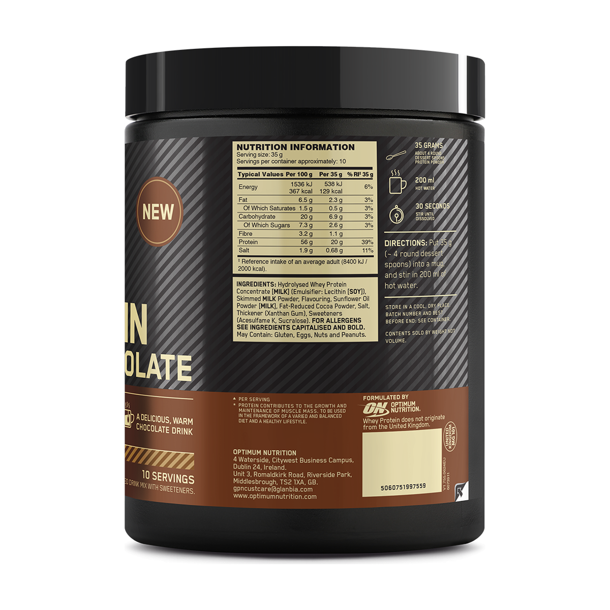 Optimum Nutrition Protein Hot Chocolate - Product view 5