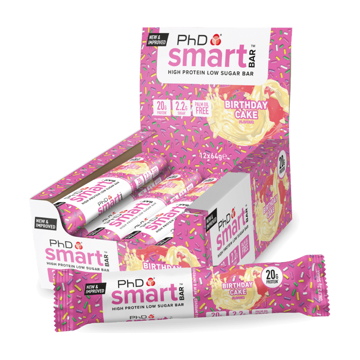 PhD Nutrition Smart Bars - 12 x 64 g
