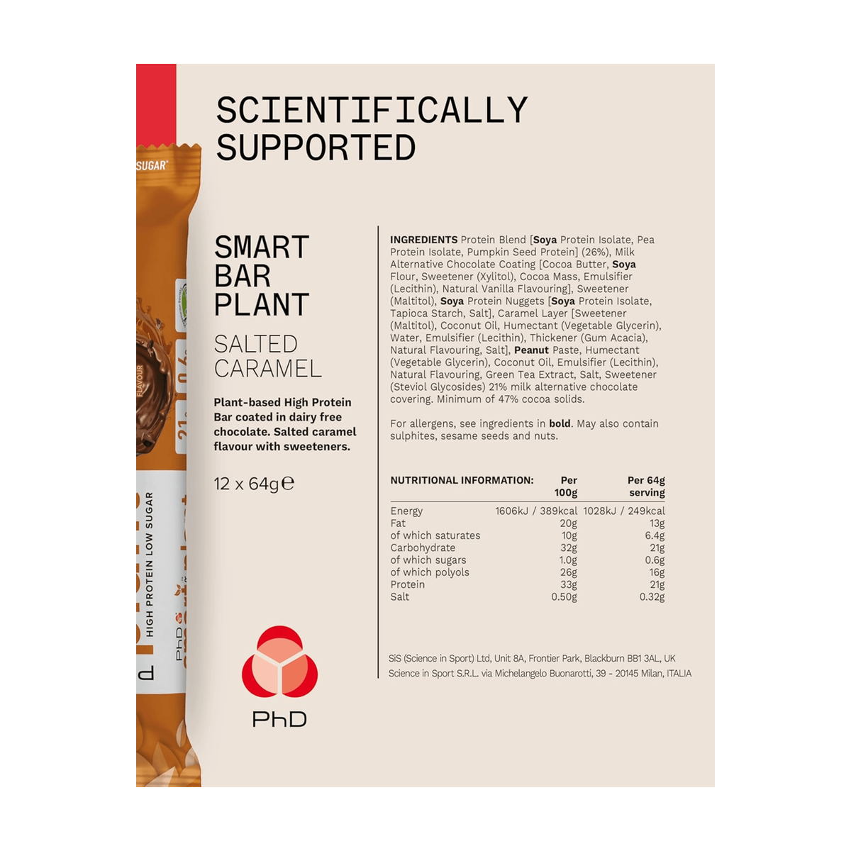 PhD Nutrition Smart Plant Bars - Product view 4