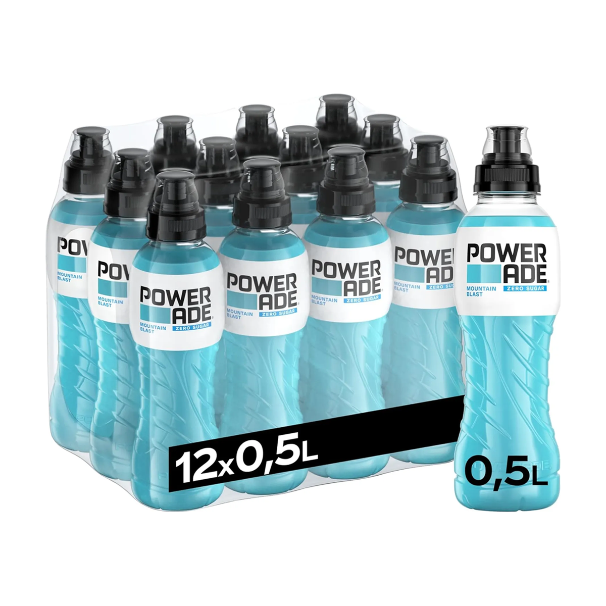 Powerade Zero Sugar - 12 x 500 ml