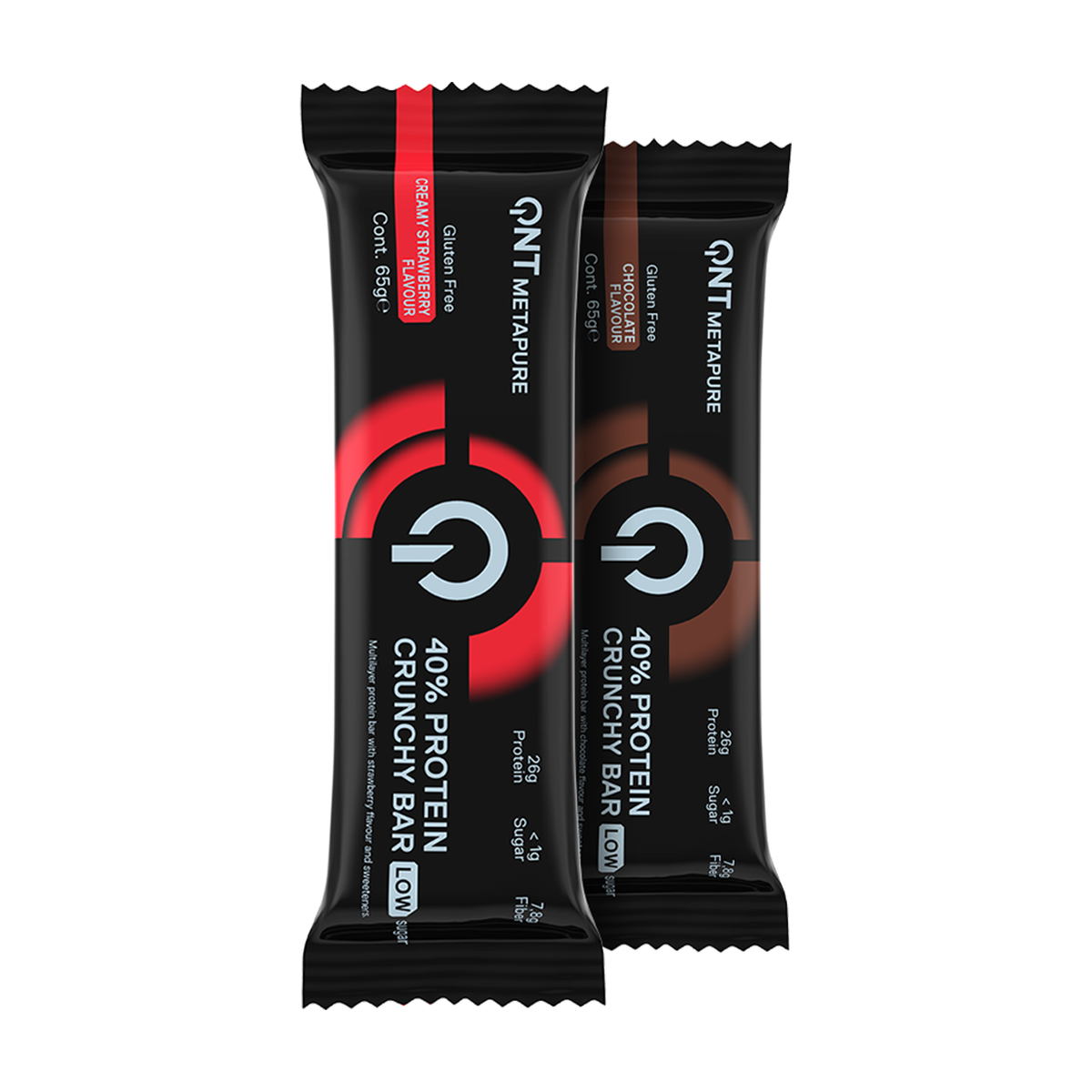 QNT 40% Protein Crunchy Bar - 12 x 65 g