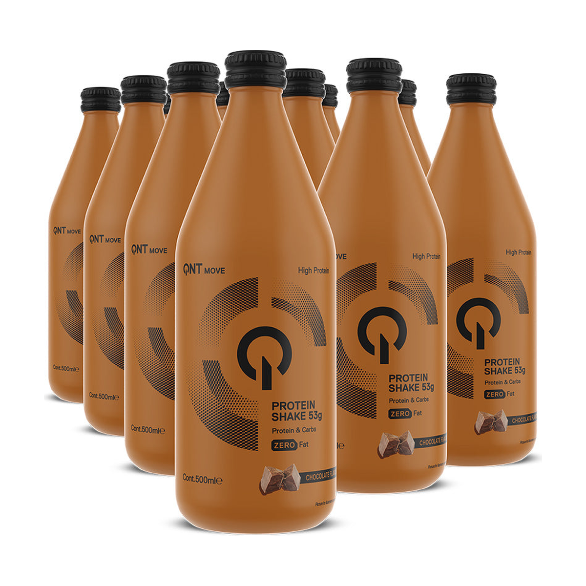 QNT Protein Shake Glass Bottle - Product view 3