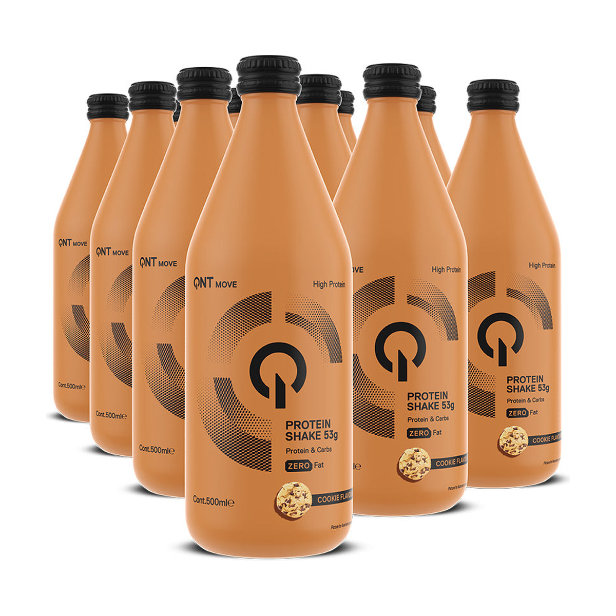 QNT Protein Shake Glass Bottle - Product view 4