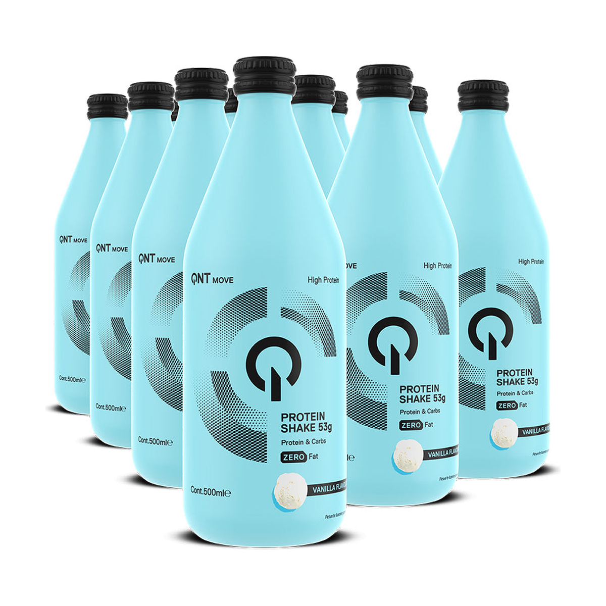 QNT Protein Shake Glass Bottle - Product view 6