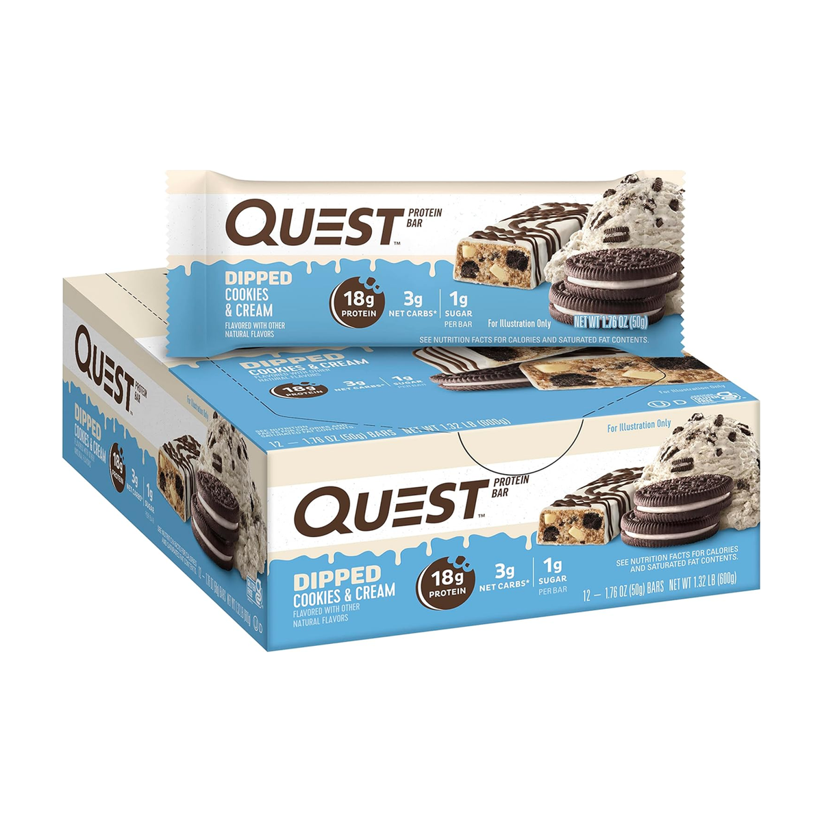 Quest Dipped Bar - 12 x 50 g