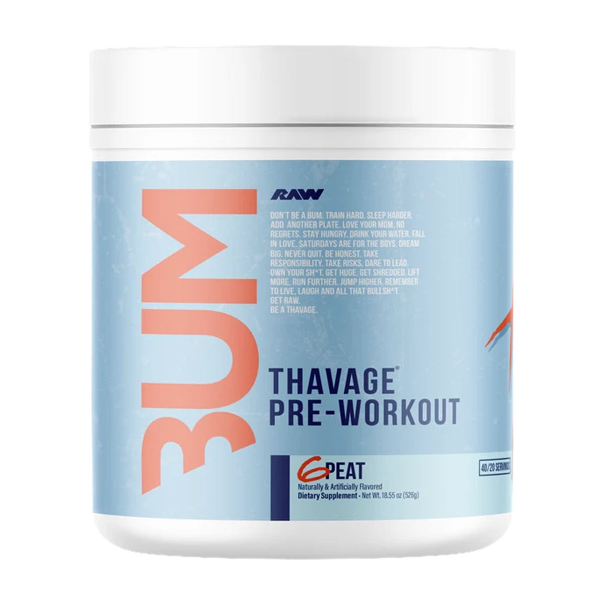 RAW CBUM Thavage Pre-workout - 40 Servings
