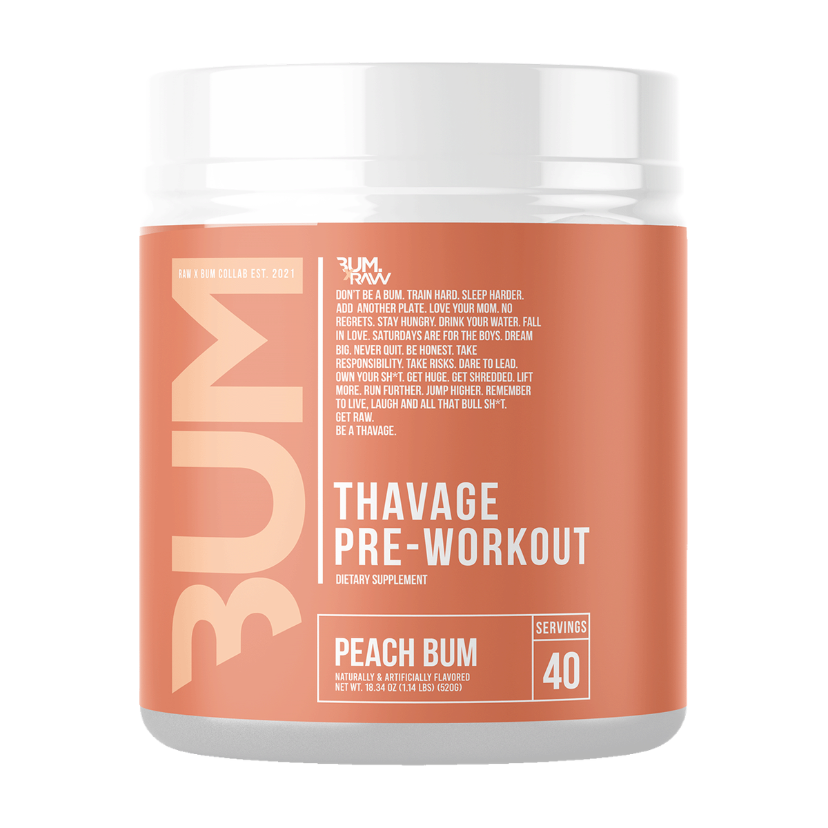 RAW CBUM Thavage Pre-workout - Produktansicht 5