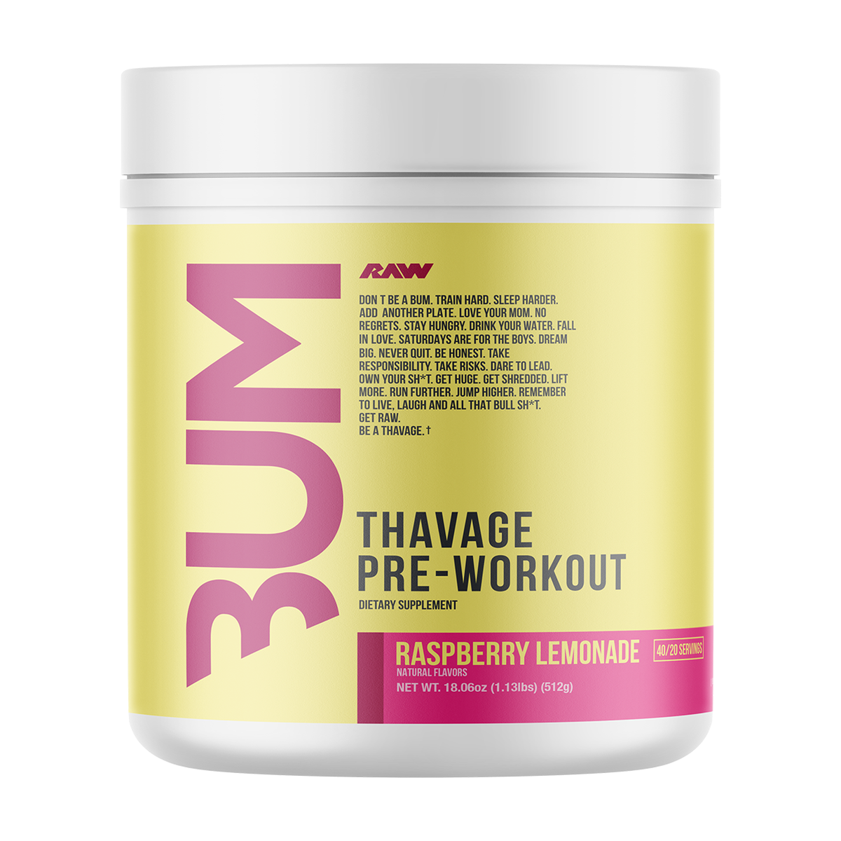 RAW CBUM Thavage Pre-workout - Produktansicht 6