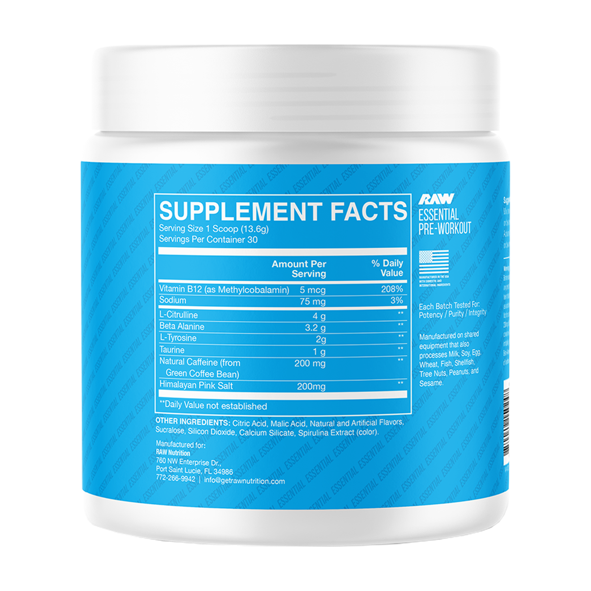 RAW Essential Pre-workout - Produktansicht 9