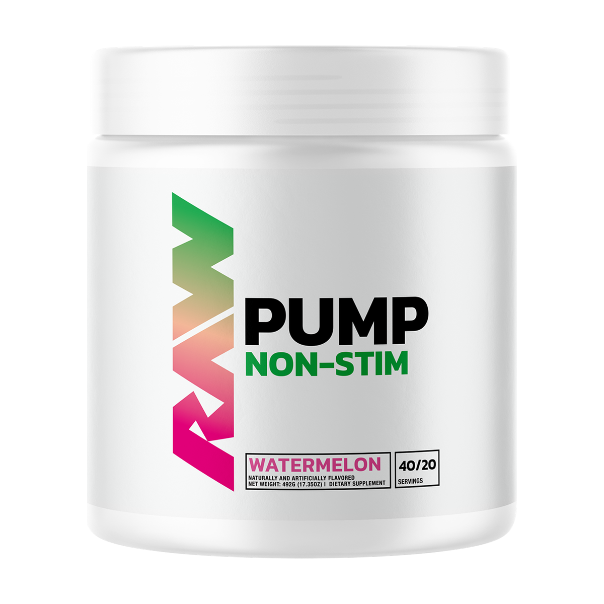 RAW Pump Non-Stim Pre-workout - 40 Servings