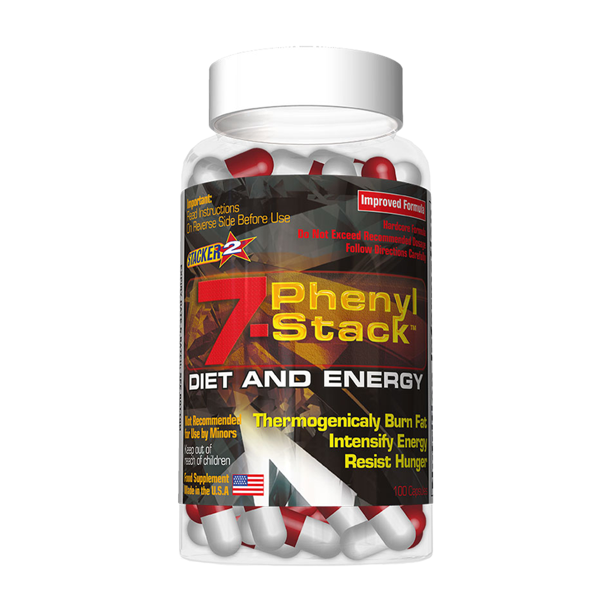 Stacker2 7-Phenyl Stack - 100 caps