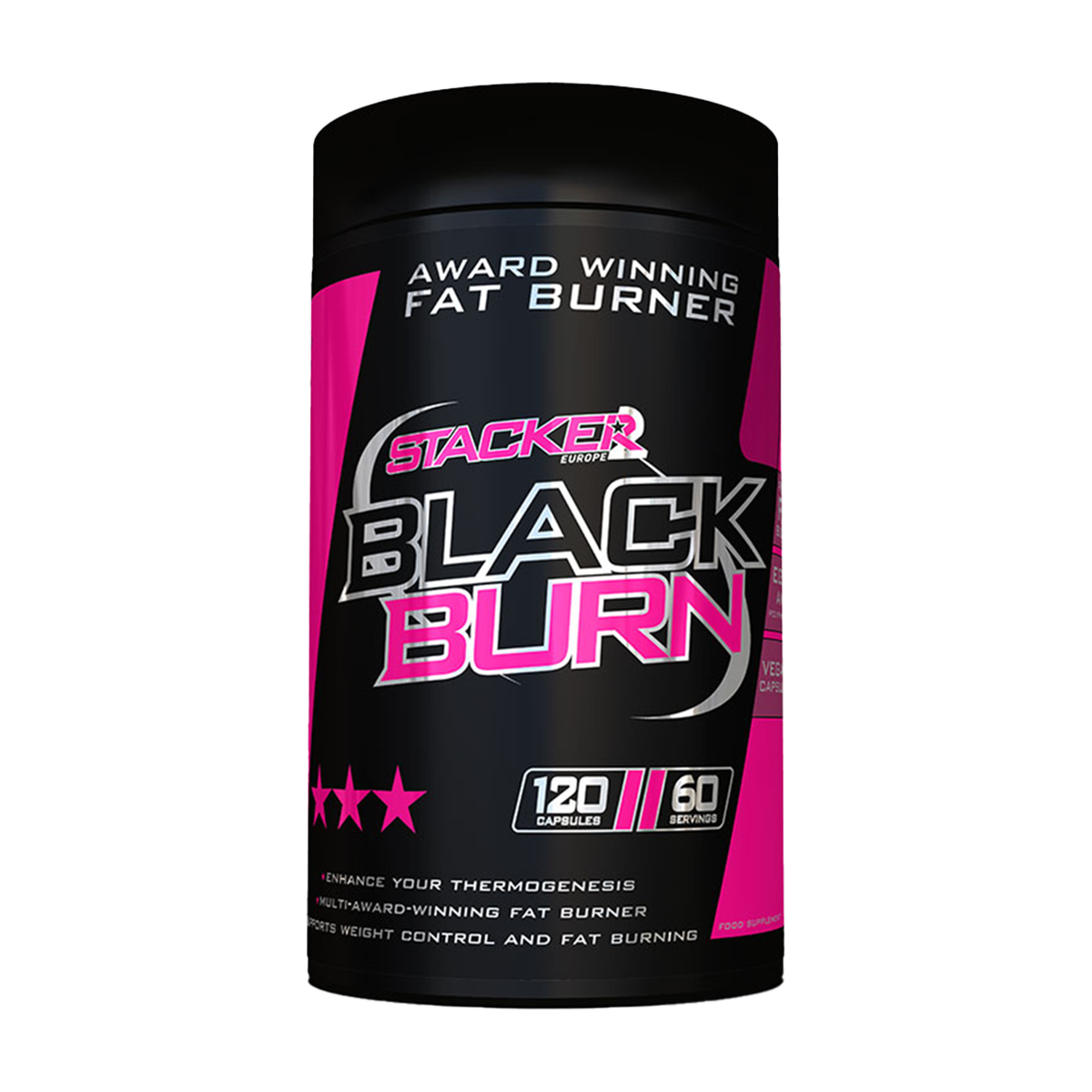 Stacker2 Black Burn - 120 caps