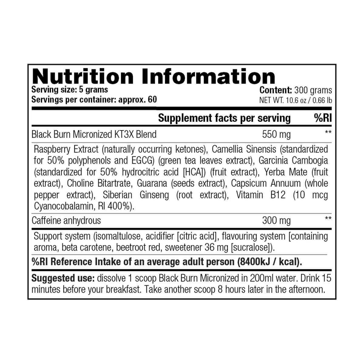 Stacker2 Black Burn Micronized - Product view 6
