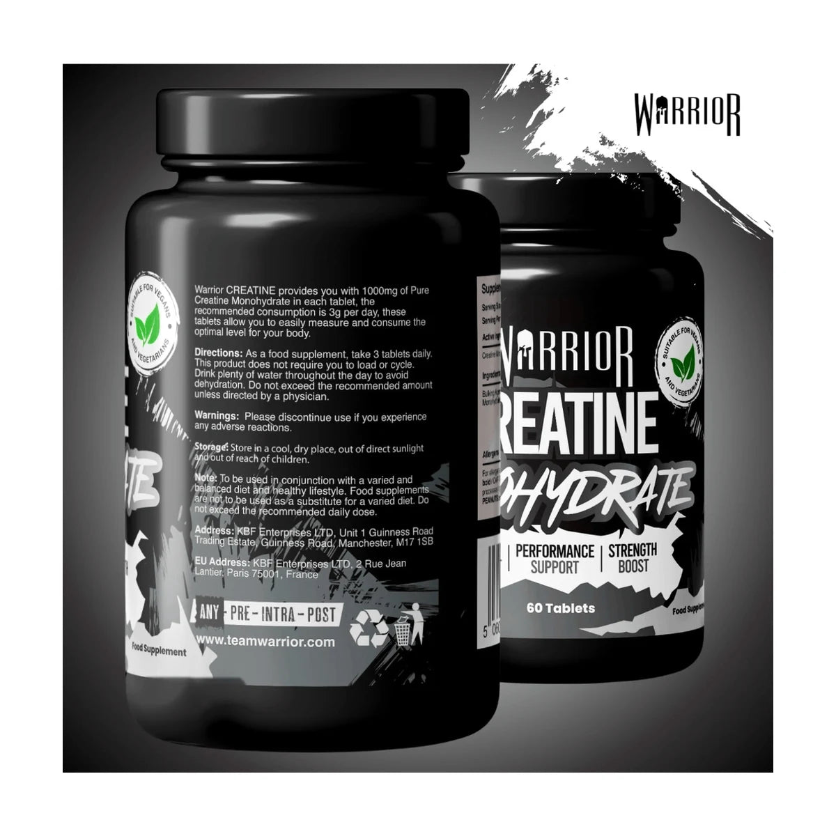 Warrior Creatine Monohydrate Tabletten - 60 tabs