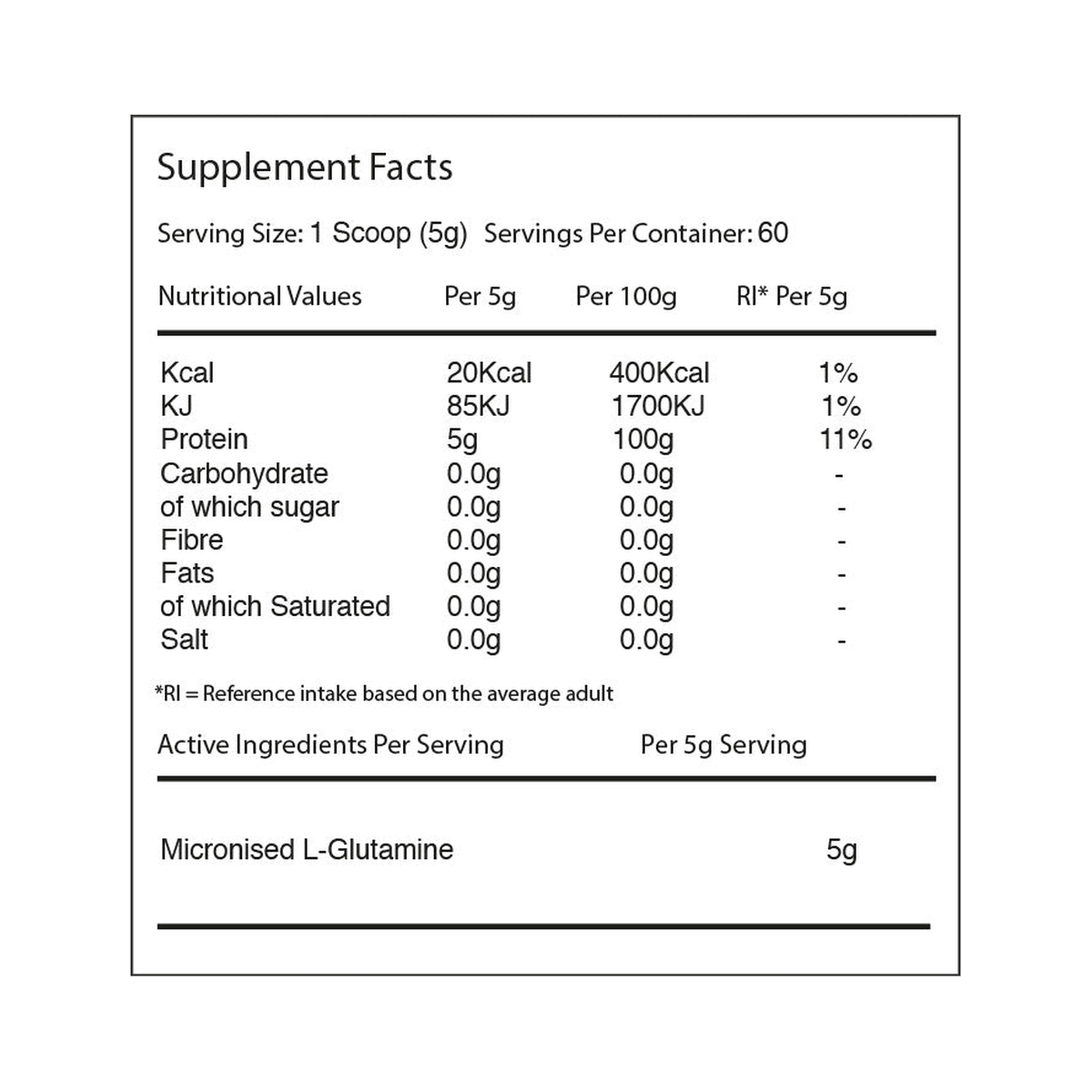 Warrior Glutamine - Produktansicht 2