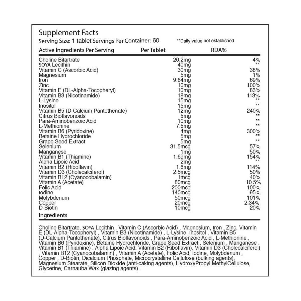 Warrior Multi-Vitamin - Produktansicht 2