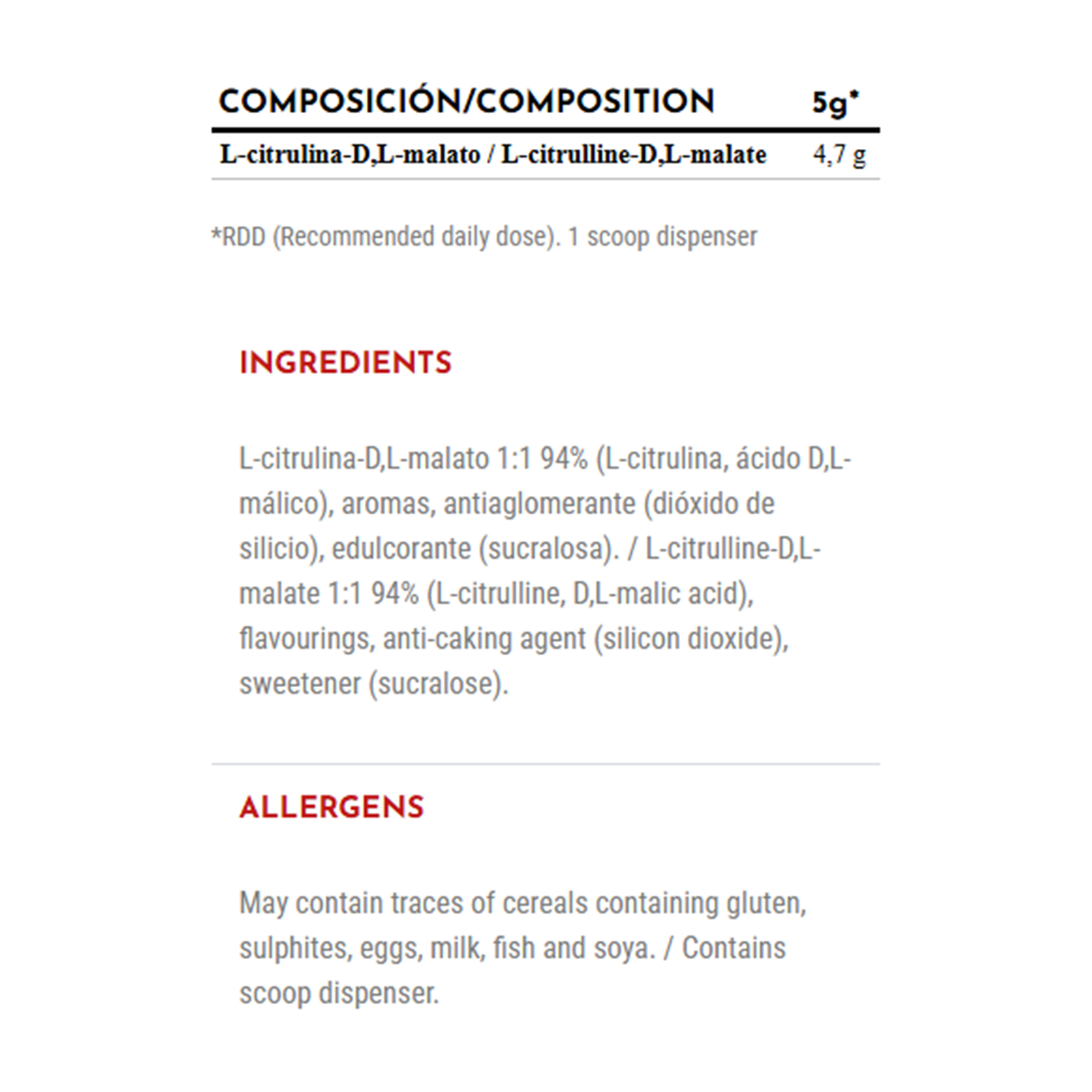 Zoomad One Raw Citrulline DL-Malate - Product view 8